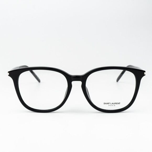 NEW Saint Laurent SL724/F 001 Black Oval Women Eyeglasses main image 8